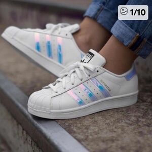Adidas Kids Superstar White Sneakers